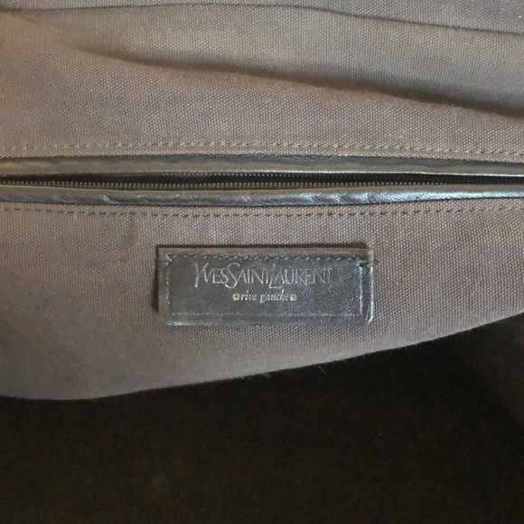 YSL Majorelle Tan Patent Leather Handbag authentic - Picture 6 of 9